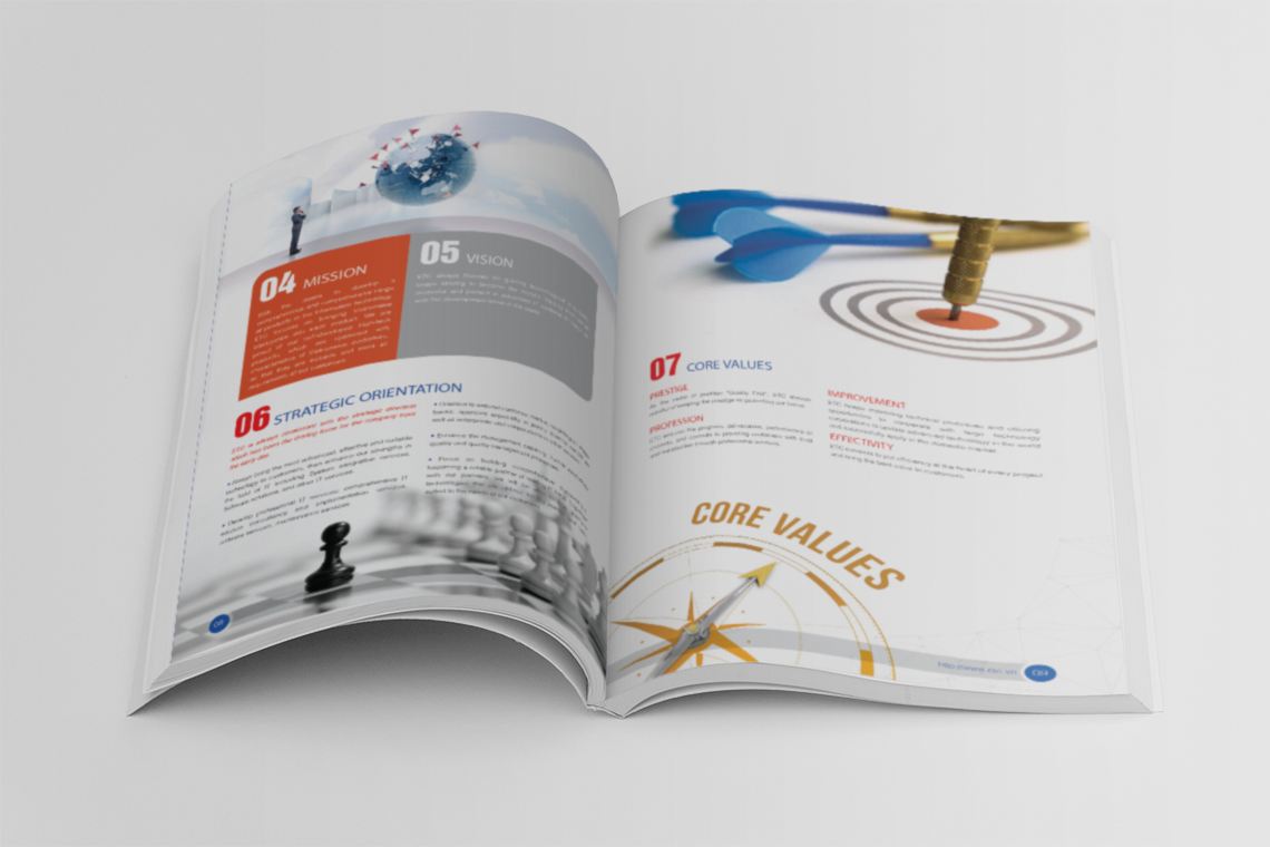 ETC - Thiết kế profile và webstite Công ty Công nghệ ETC